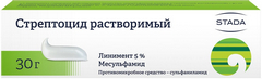 СТРЕПТОЦИД ЛИНИМЕНТ 5% 30Г