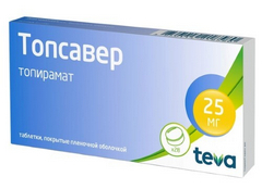 ТОПСАВЕР ТАБ П/О 25МГ №28