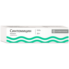 СИНТОМИЦИН ЛИНИМЕНТ 10% 25Г