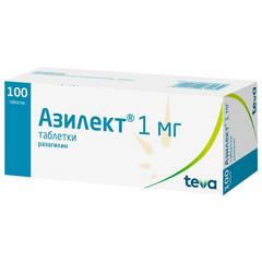 АЗИЛЕКТ ТАБ 1МГ №100