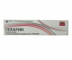 ГЕПАРИН ГЕЛЬ 1000МЕ/Г 30Г