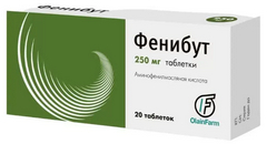 ФЕНИБУТ ТАБ 250МГ №20 ОЛАЙНФАРМ