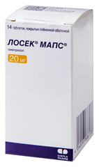 ЛОСЕК МАПС ТАБ П/О 20МГ №14