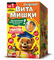 ВИТАМИШКИ МУЛЬТИ+ ПАСТИЛКИ ЖЕВАТЕЛЬНЫЕ №60