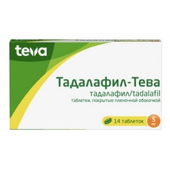 ТАДАЛАФИЛ-ТЕВА ТАБ 5МГ №14
