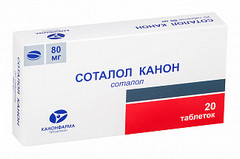 СОТАЛОЛ ТАБ 80МГ №20