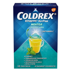 КОЛДРЕКС ХОТРЕМ МЕНТОЛ И МЕДОВЫЙ ЛИМОН ПОР №10