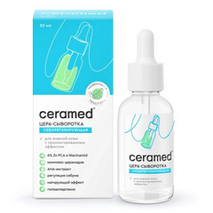 ЦЕРАМЕД ЦЕРА-СЫВОРОТКА Д/ЛИЦА СЕБОРЕГУЛИРУЮЩАЯ С НИАЦИНАМИДАМИ И ЦИНКОМ 30МЛ
