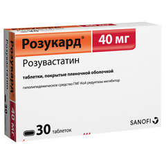 РОЗУКАРД ТАБ П/П/О 40МГ №30