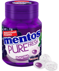 МЕНТОС ЖЕВАТЕЛЬНАЯ РЕЗИНКА PURE FRESH 54Г ВИНОГРАД