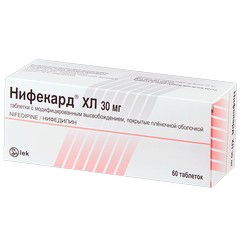 НИФЕКАРД ХЛ ТАБ 30МГ №60