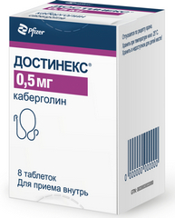 ДОСТИНЕКС ТАБ 0,5МГ №8