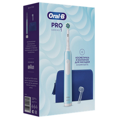 ОРАЛ-БИ З/ЩЕТКА ЭЛЕКТРИЧЕСКАЯ PRO1 CROSSACTION+КОЛПАЧОК+КОСМЕТИЧКА