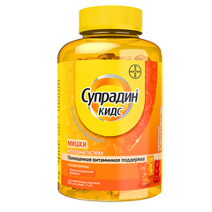 СУПРАДИН КИДС МИШКИ ЖЕВ ПАСТИЛКИ №60