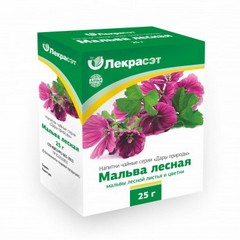 МАЛЬВА ЛИСТЬЯ И ЦВЕТКИ 25Г Ч/Н