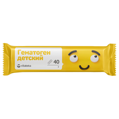 ГЕМАТОГЕН ВИТАТЕКА ДЕТСКИЙ 40Г БАД