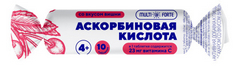 АСКОРБИНОВАЯ КИСЛОТА С САХАРОМ СОЛНЫШКО ТАБ №10 КРУТКА ВИШНЯ