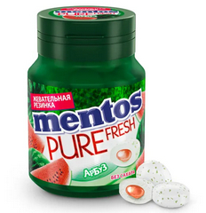 МЕНТОС ЖЕВАТЕЛЬНАЯ РЕЗИНКА PURE FRESH 54Г АРБУЗ