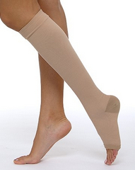 ЧУЛОК КОМПРЕССИОННЫЙ ДО КОЛЕНА С ОТКРЫТЫМ МЫСКОМ 3 КЛАСС КОМПРЕССИИ АРТ.Г3-К(Н) Р.4 КРЕМОВЫЙ