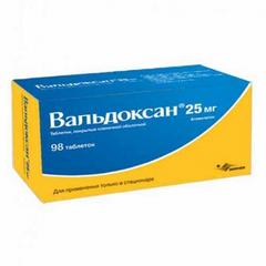 ВАЛЬДОКСАН ТАБ П/О 25МГ №98
