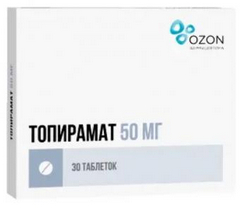 ТОПИРАМАТ ТАБ П/О 50МГ №30
