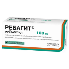 РЕБАГИТ ТАБ П/О 100МГ №90