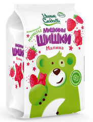 УМНЫЕ СЛАДОСТИ МАРМЕЛАД МИШКИНЫ ШИШКИ СО ВКУСОМ МАЛИНЫ Б/САХАРА 150Г