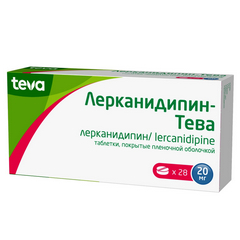 Лерканидипин-тева, таб. п/о 20 мг №28