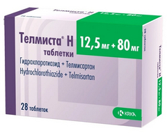 ТЕЛМИСТА Н ТАБ 12,5МГ+80МГ №28