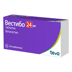 ВЕСТИБО ТАБ 24МГ №30