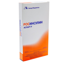 РОСИНСУЛИН АСПАРТ Р ШПРИЦ-РУЧКА 100МЕ/МЛ 3МЛ №5