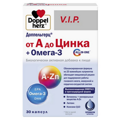 ДОППЕЛЬГЕРЦ VIP ОТ А ДО ЦИНКА+ОМЕГА-3 КАПС №30