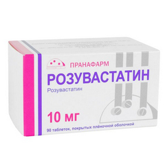 РОЗУВАСТАТИН ТАБ П/О 10МГ №90