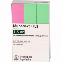 МИРАПЕКС ПД ТАБ 1,5МГ №30