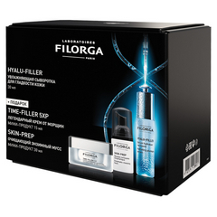 ФИЛОРГА ГИАЛУ-ФИЛЛЕР СЫВОРОТКА 30МЛ+ТАЙМ-ФИЛЛЕР 5ХР КРЕМ 15МЛ+СКИН-ПРЕП МУСС ЭНЗИМНЫЙ 30МЛ