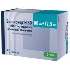 ВАЛЬСАКОР Н ТАБ 80/12,5МГ №90