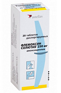 ФЛЕМОКСИН СОЛЮТАБ ТАБ 250МГ №20