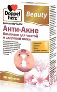 картинка ДОППЕЛЬГЕРЦ БЬЮТИ АНТИ-АКНЕ КОМПЛЕКС Д/ЧИСТОЙ И ЗДОРОВОЙ КОЖИ ТАБ №30 ДОППЕЛЬГЕРЦ БЬЮТИ АНТИ-АКНЕ КОМПЛЕКС Д/ЧИСТОЙ И ЗДОРОВОЙ КОЖИ ТАБ №30 купить за 950 руб. руб. - интернет-аптека «Фиалка». Санкт-Петербург. фото смотреть купить заказать цена