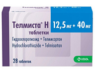 ТЕЛМИСТА Н ТАБ 12,5МГ+40МГ №28