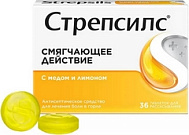 СТРЕПСИЛС ТАБ МЕД И ЛИМОН №36