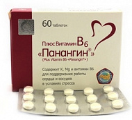 картинка ПЛЮС ВИТАМИН В6 ПАНАНГИН ТАБ 545МГ №60 ПЛЮС ВИТАМИН В6 ПАНАНГИН ТАБ 545МГ №60 купить за 470.60 руб. руб. - интернет-аптека «Фиалка». Санкт-Петербург. фото смотреть купить заказать цена