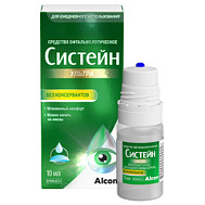 СИСТЕЙН УЛЬТРА БЕЗ КОНСЕРВАНТОВ ГЛАЗНЫЕ КАПЛИ 10МЛ