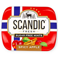 ДРАЖЕ СКАНДИК Б/САХАРА ПРЯНОЕ ЯБЛОКО 14Г
