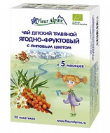 ФЛЕР АЛЬПИН ЧАЙ ЯГОДНО-ФРУКТОВЫЙ С ЛИПОВЫМ ЦВЕТОМ Ф/П №20