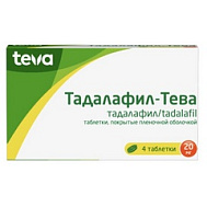 ТАДАЛАФИЛ-ТЕВА ТАБ 20МГ №4