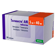 ТЕЛМИСТА АМ ТАБ 5МГ+40МГ №84
