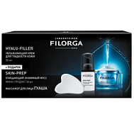 ФИЛОРГА ГИАЛУ-ФИЛЛЕР КРЕМ УВЛАЖНЯЮЩИЙ Д/ЛИЦА 50МЛ+СКИН ПРЕП МУСС ЭНЗИМНЫЙ 30МЛ+МАССАЖЕР Д/ЛИЦА ГУАША