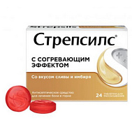СТРЕПСИЛС С СОГРЕВАЮЩИМ ЭФФЕКТОМ ТАБ №24