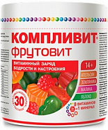 картинка КОМПЛИВИТ ФРУТОВИТ ЖЕВАТЕЛЬНЫЕ ПАСТИЛКИ №30 КОМПЛИВИТ ФРУТОВИТ ЖЕВАТЕЛЬНЫЕ ПАСТИЛКИ №30 купить за 370 руб. руб. - интернет-аптека «Фиалка». Санкт-Петербург. фото смотреть купить заказать цена