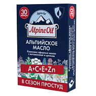 Альпийское масло+а+с+е+Zn в сезон простуд, капс. №30